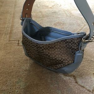 Coach Leather Canvas Shoulder Bag